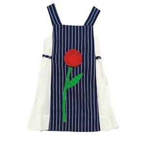 Vintage Ellen Henderson Pin-Striped Pinafore Dress